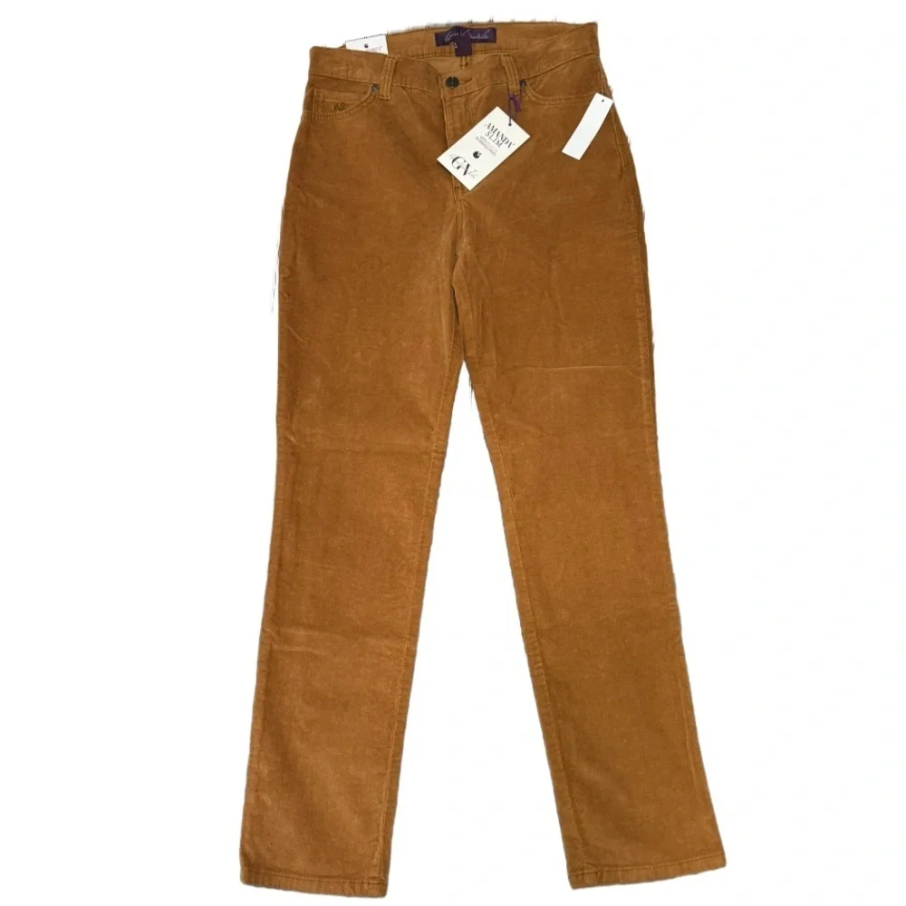 Gloria Vanderbilt Amanda - Women's Standard High-Rise Slim Corduroy Pant NWT - Picture 4 of 9